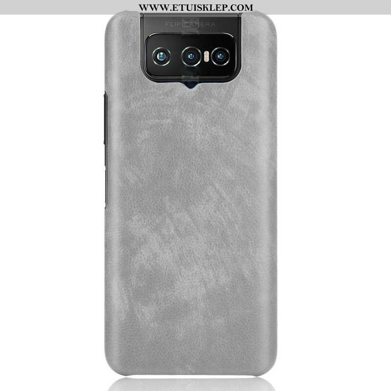 Etui do Asus Zenfone 7 / 7 Pro Efekt Skóry Liczi